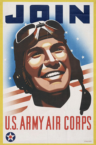 An Air Corps recruiting poster. (Image: Public Domain)