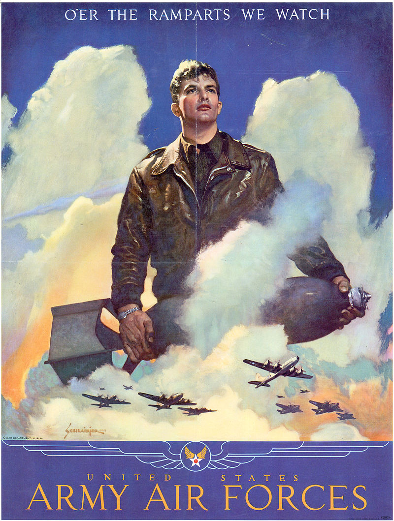 A World War II USAAF recruiting poster. (Image: digital.library.unt.edu)