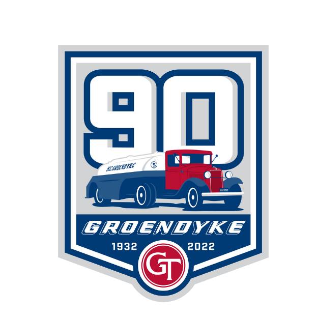 The special image created for the company's 90th anniversary. (Image: Groendyke Transport Facebook page)
