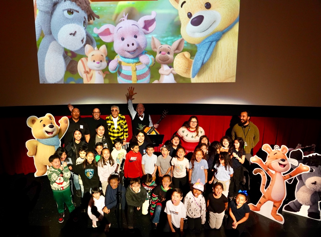 Attendees and cast at yesterday’s sneak peek of footage from Hundred Acre Wood’s: Winnie and Friends