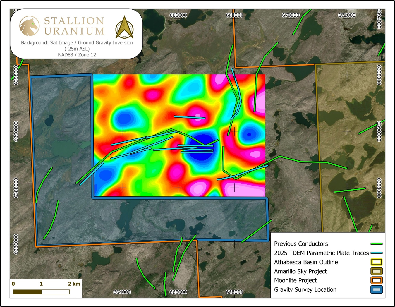 Extension of the Gravity Survey Area (Blue) over Coyote Corridor