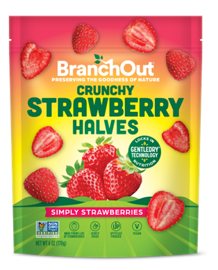 BranchOut’s Crunchy Strawberry Halves
