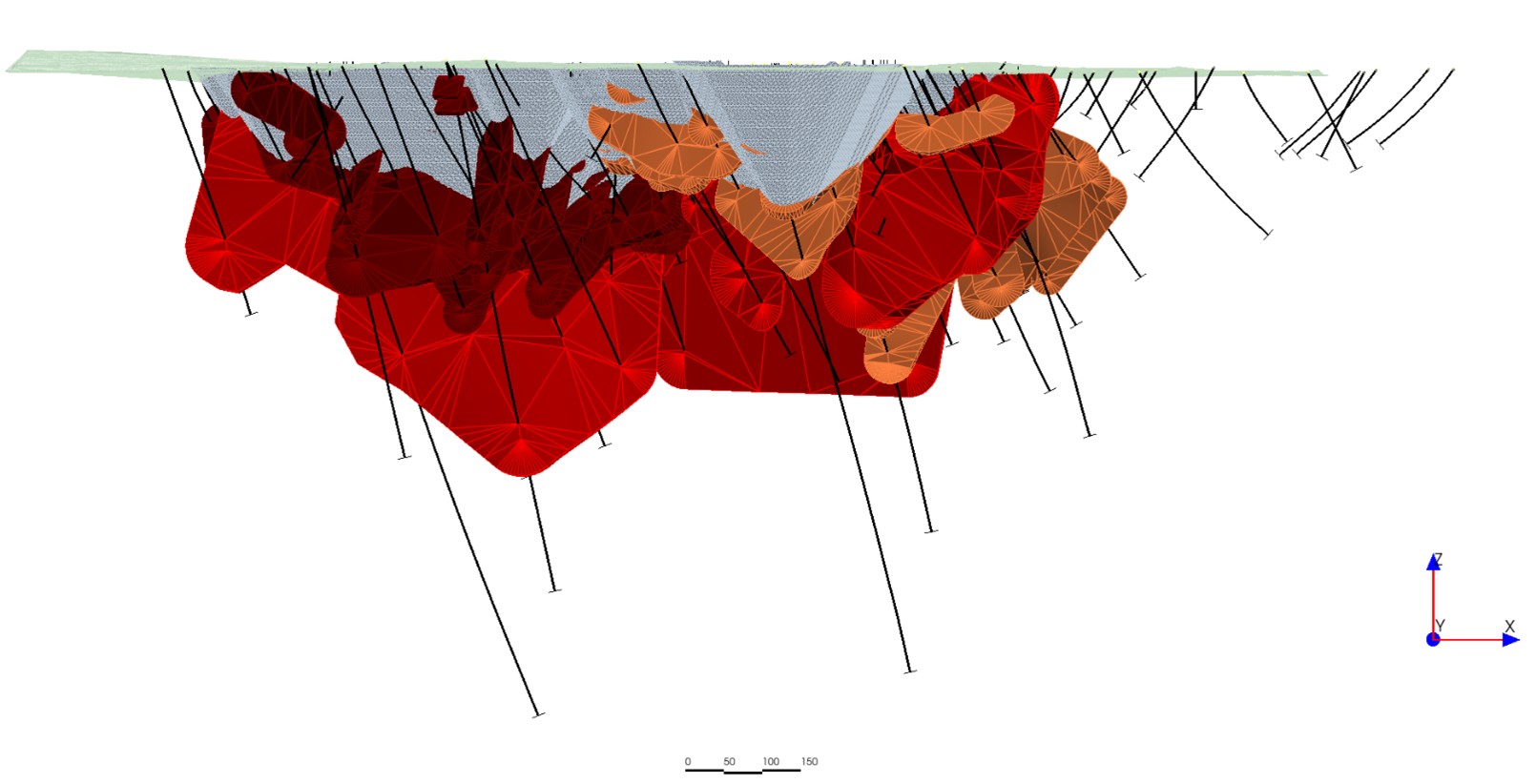Parbec Longitudinal Section