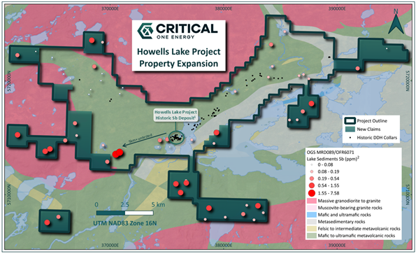 Land position and antimony LSG results.