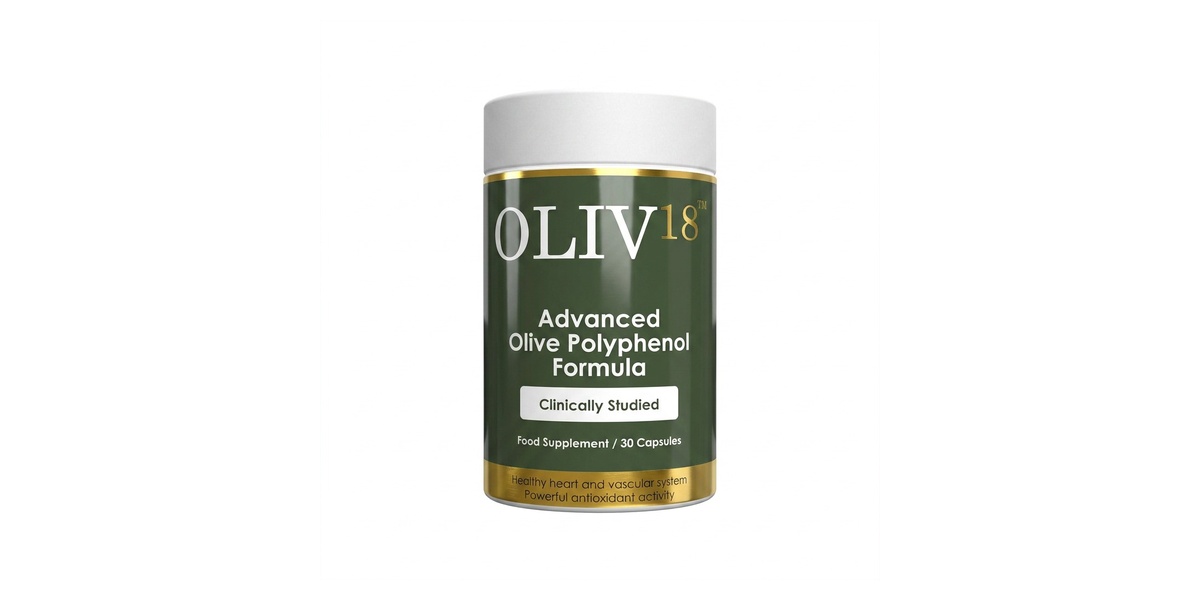 Oliv18 whole olive polyphenol supplement by Cosmos Health