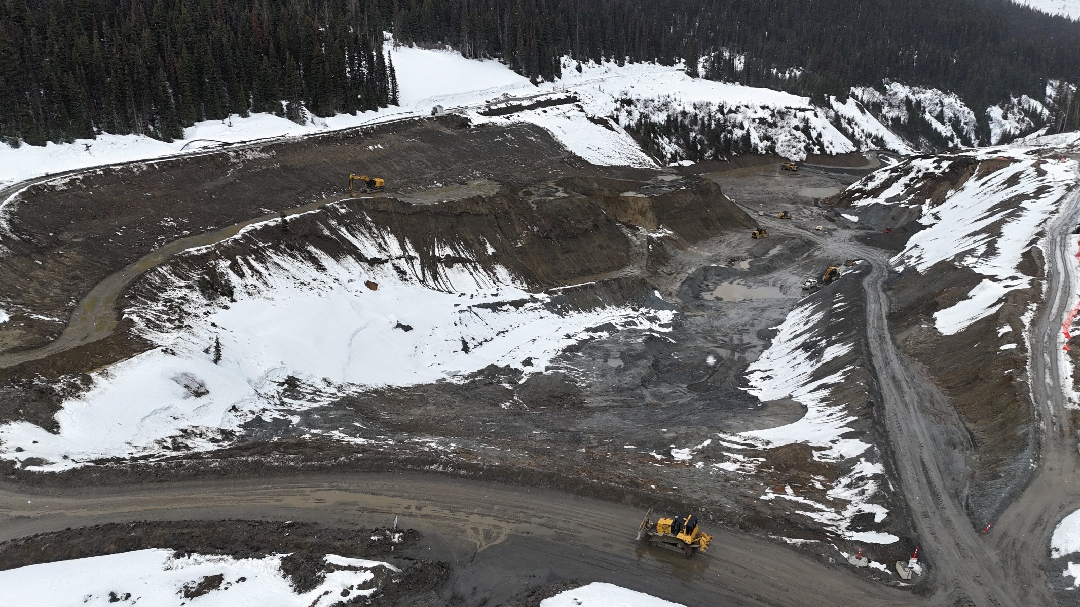 Figure 1: Waste rock storage facility (WRSF) aerial overview
