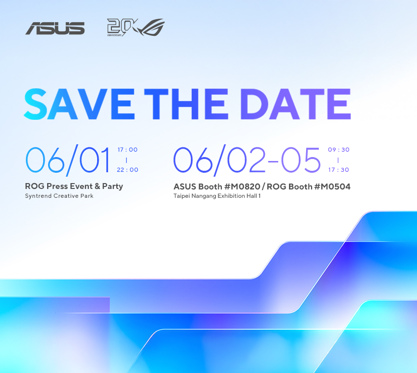 ASUS and Republic of Gamers to Showcase Next-Generation AI and 20 Years of Gaming Innovation at Computex 2026