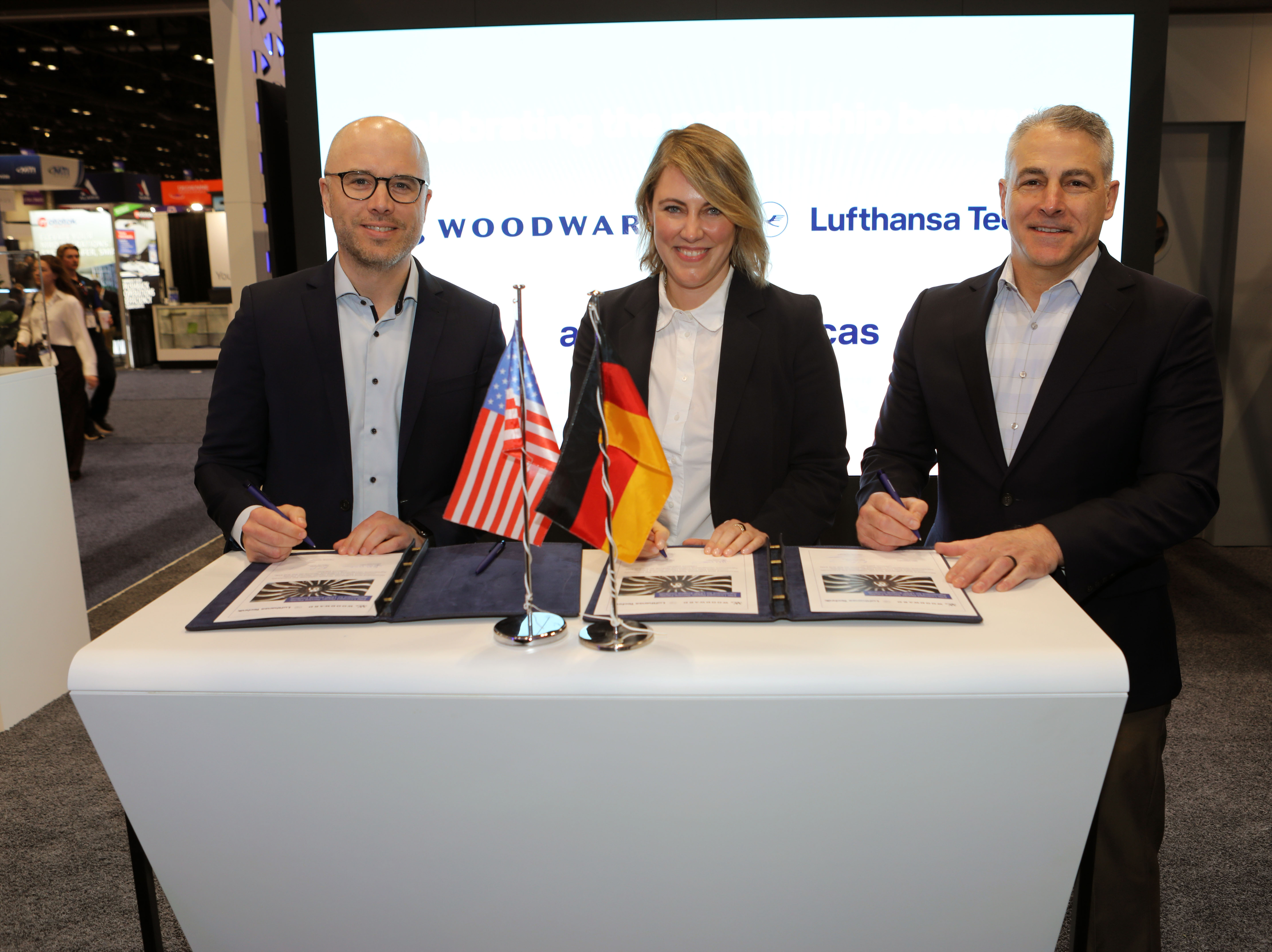 Woodward and Lufthansa Technik at MRO Americas