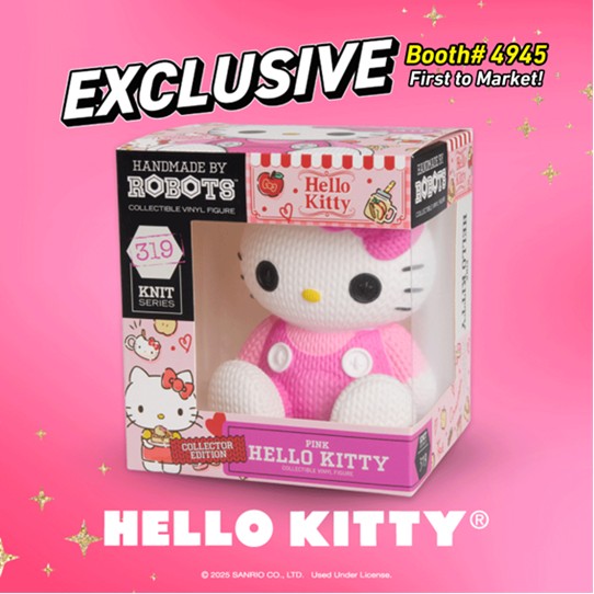 New limited-edition Handmade by Robots™ vinyl figure featuring global lifestyle brand, Sanrio® and its beloved character and icon Hello Kitty®