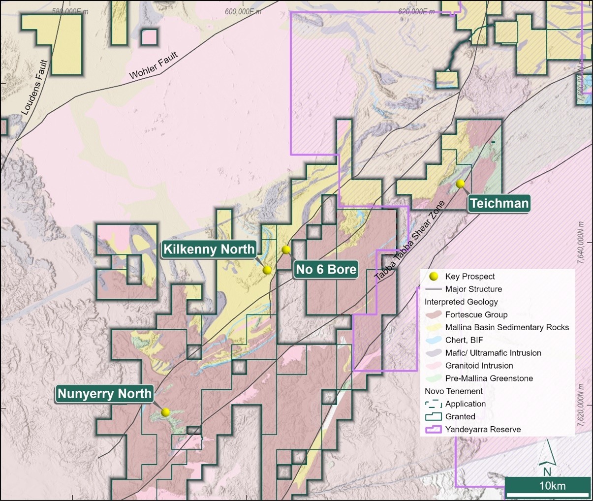 Main prospects of the Tabba Tabba Shear Corridor