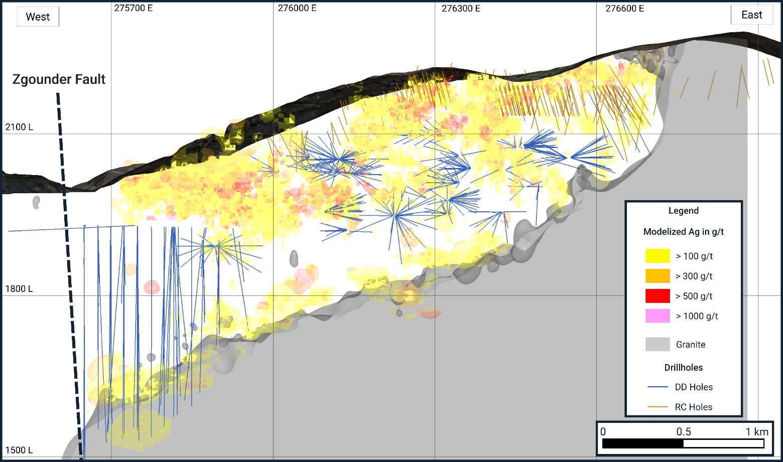 Figure 1: Location of Drill Hole at Zgounder