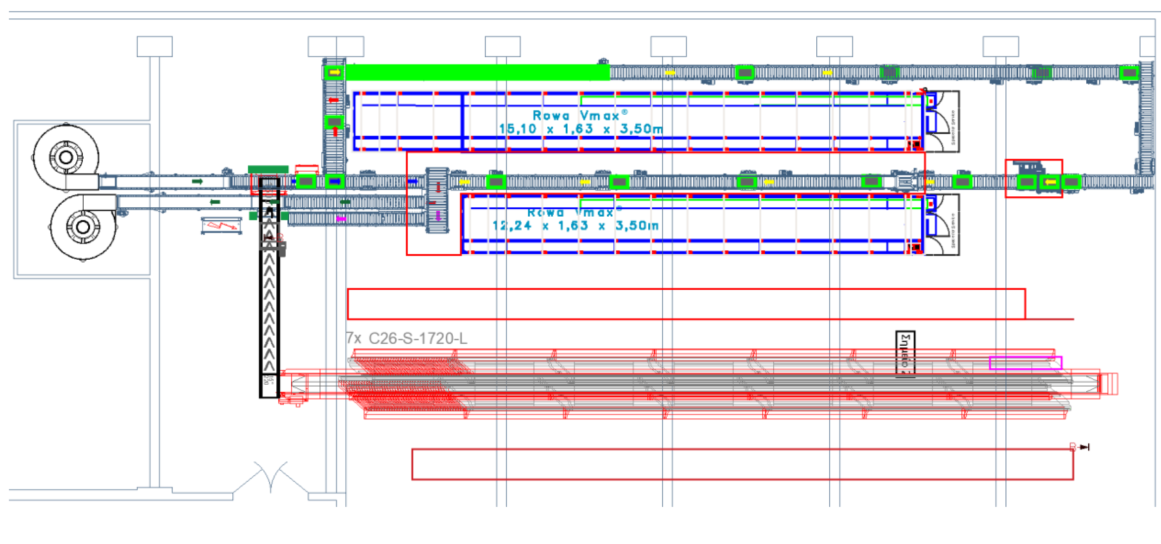 ROWA and A-Frame Picking Line Extension Master Plan