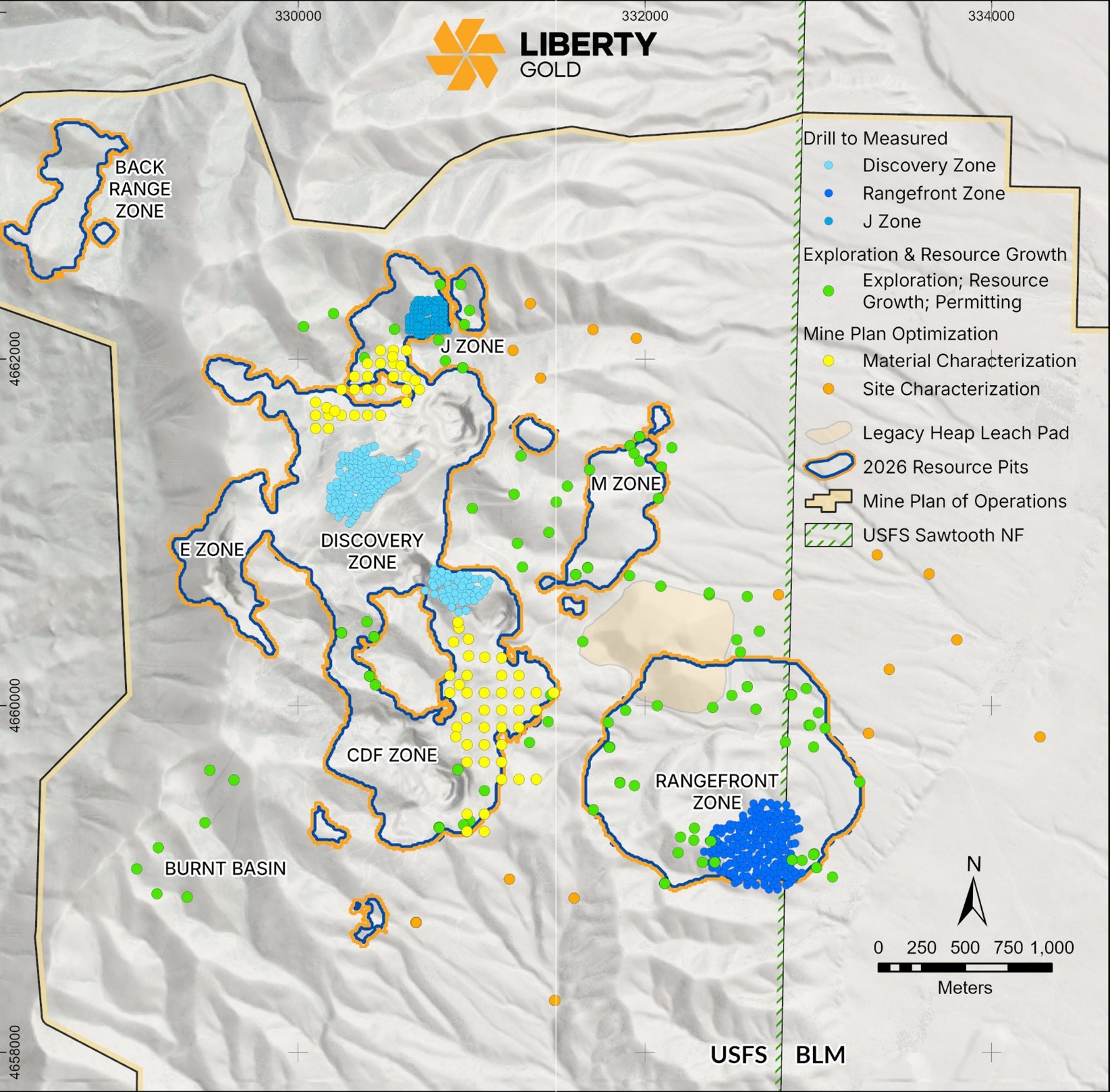 Map of 2026 Drill Program targets at Black Pine