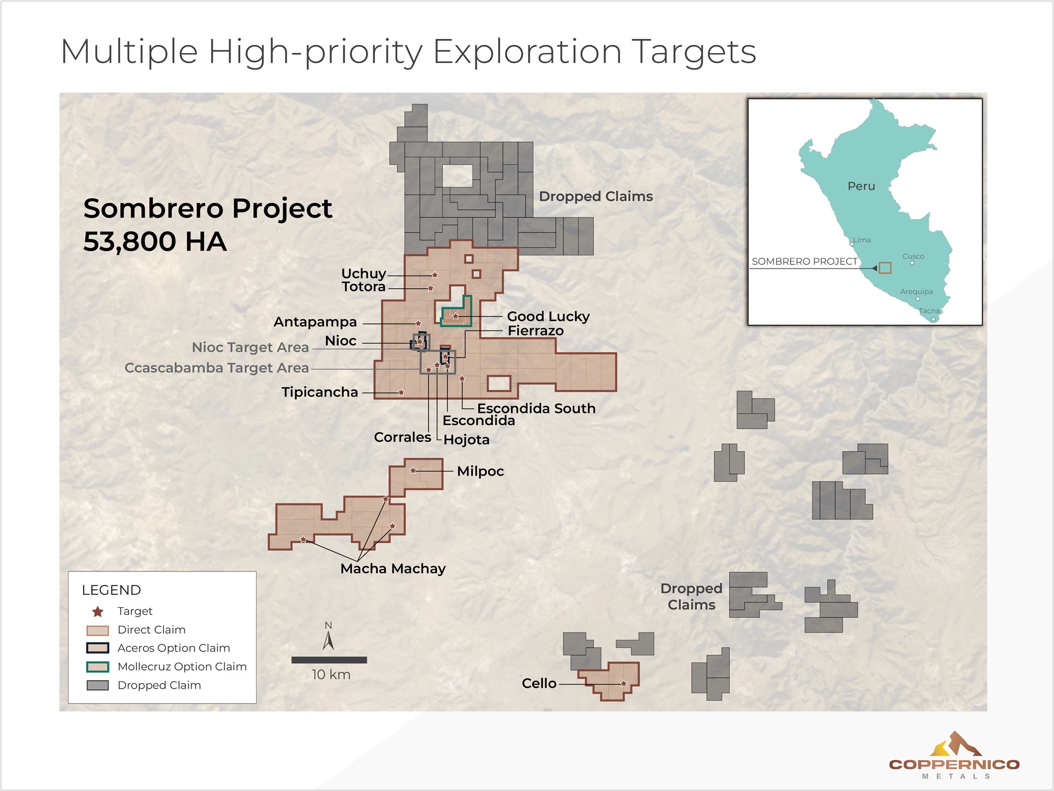Sombrero Project updated claims map
