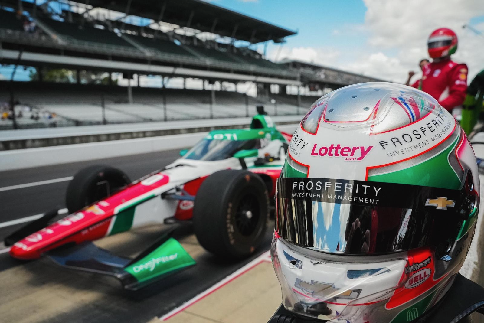 Callum Ilott Helmet and Car