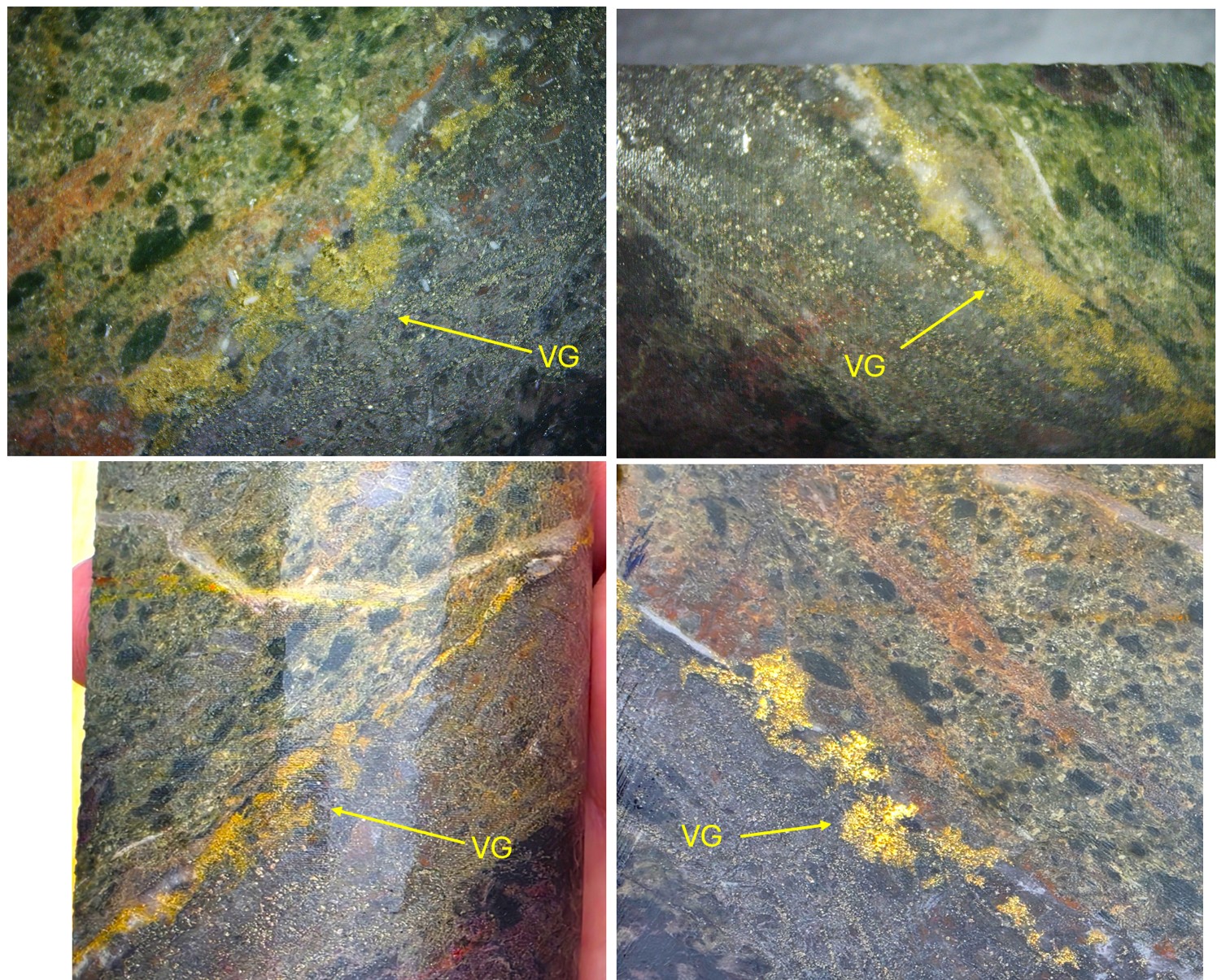 Latest assays from hole DQ 26-20 within the conceptual Main Pit intersected 61.5 g/t Au over 15.0 metres with several occurrences of visible gold .