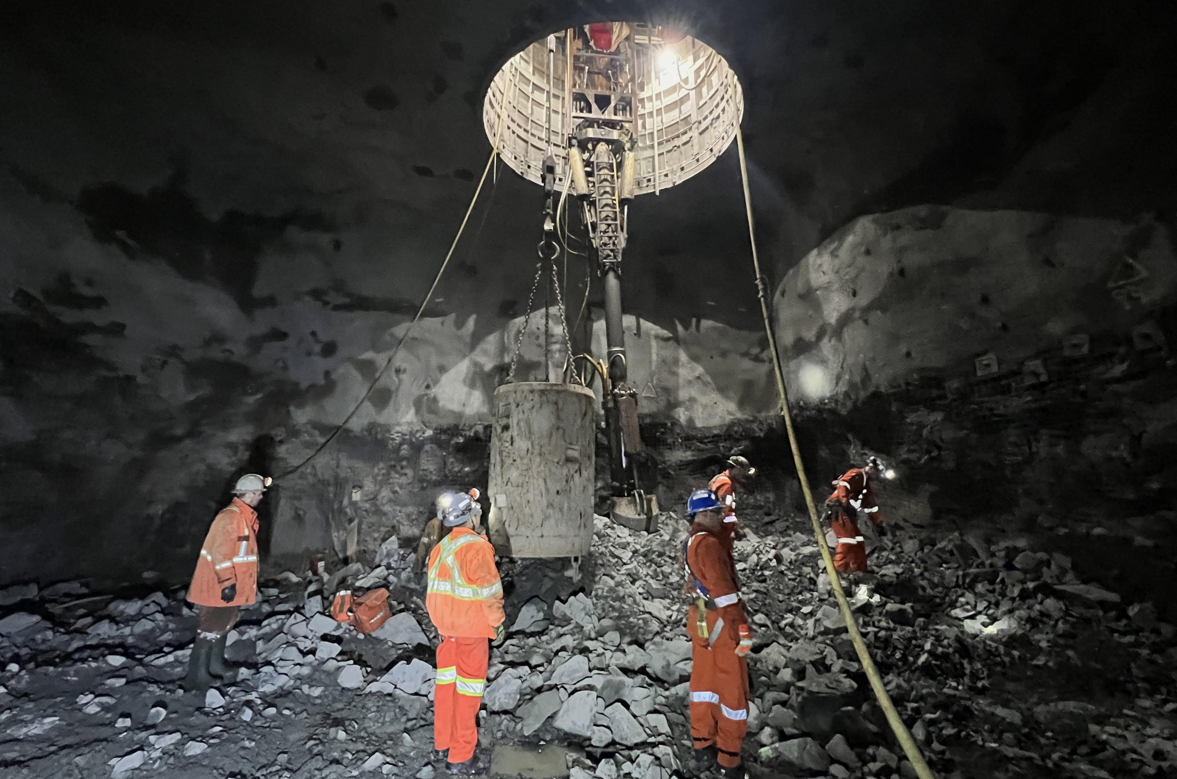 Island Gold 1350L shaft station (depth of 1,350 m) - January 2026