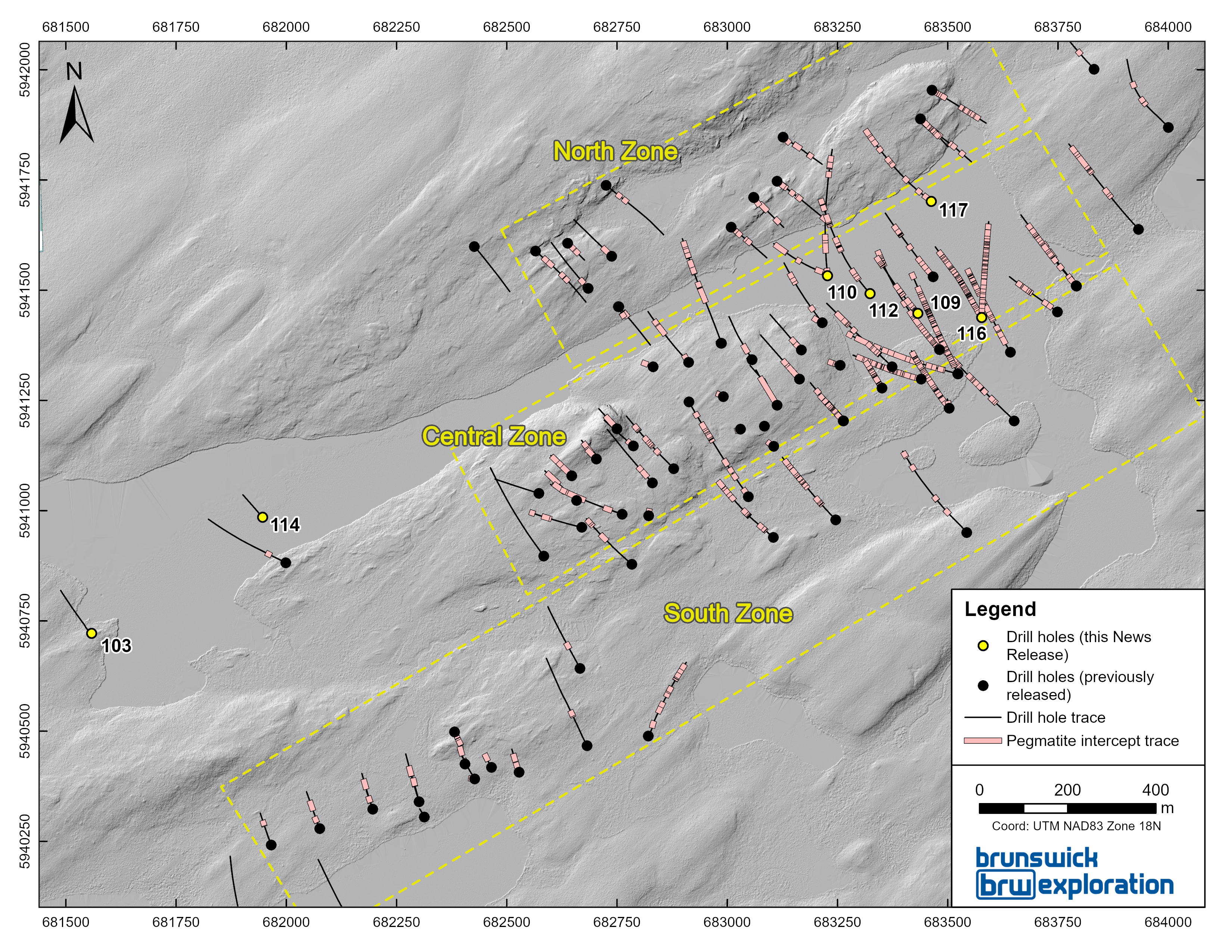 Figure 1: Zone Location at Mirage Project