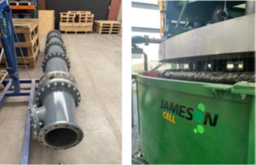 Aachen ® Reactor ready for shipment and Vendor Testwork Flotation Cells