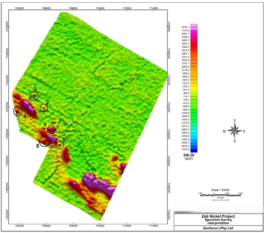 Figure 1: Late-time AEM response with conductor picks