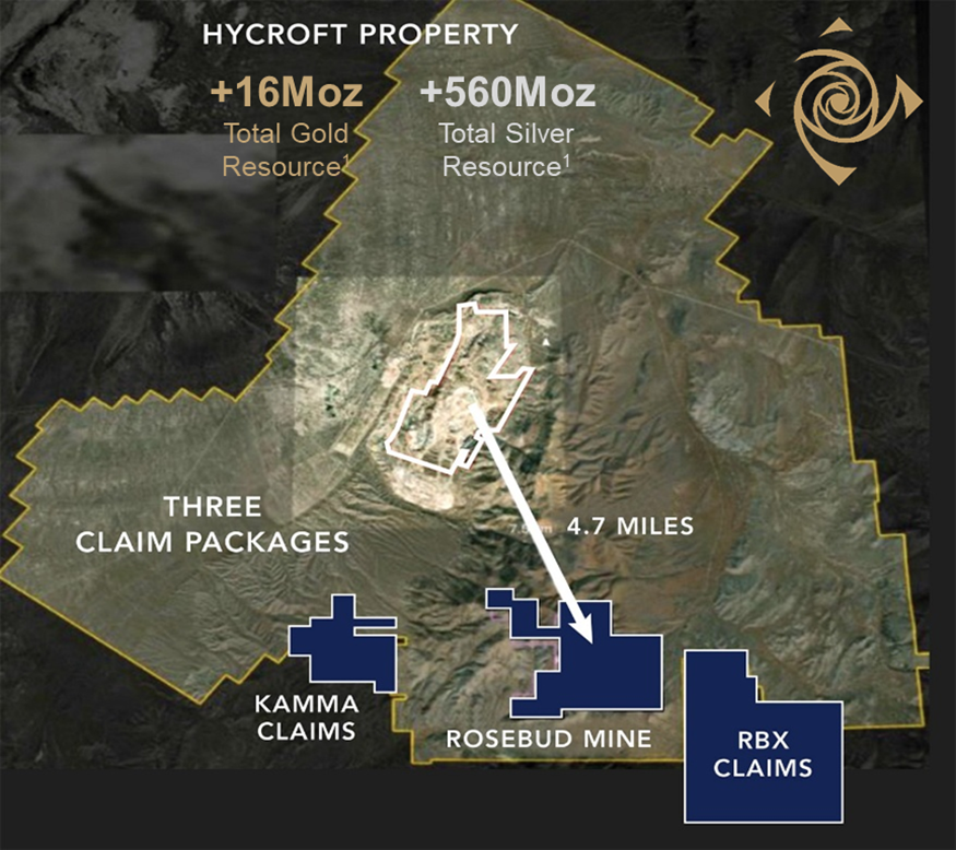Blossom Gold’s three unpatented claim blocks totaling ~1809 acres (732ha)