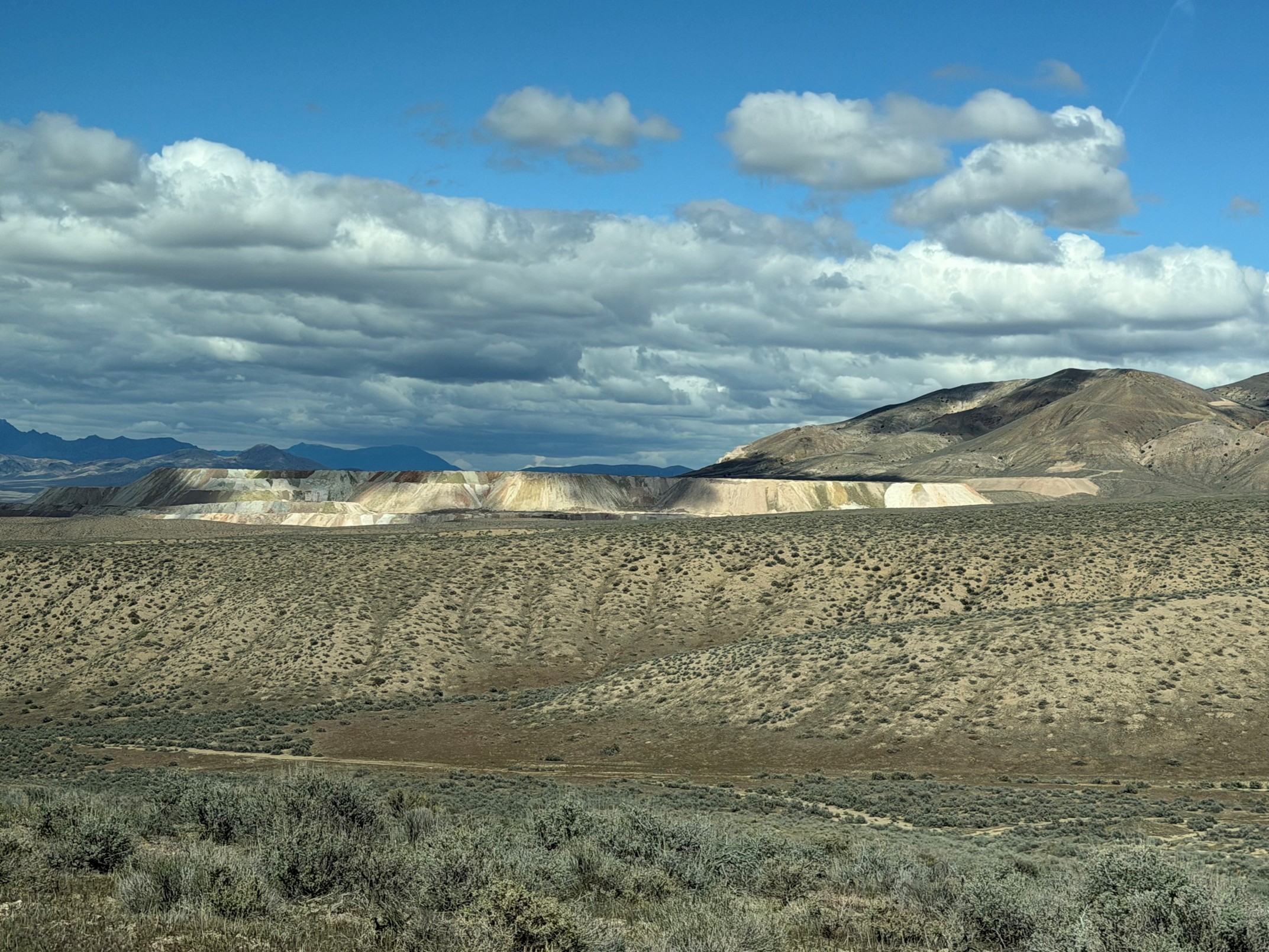 Hycroft mine dumps seen from the Kamma Claims
