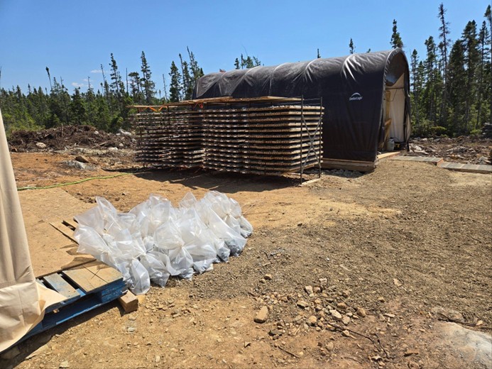 Drill Core from RPM Phase 2X Program preparing for shipment to analytical lab for assay and davis tube metallurgical testing.
