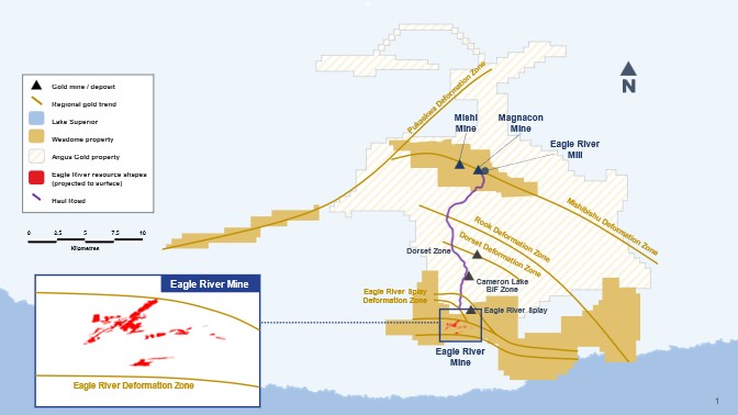 Wesdome Gold Mines to Acquire Angus Gold; Quadruples the Eagle River ...