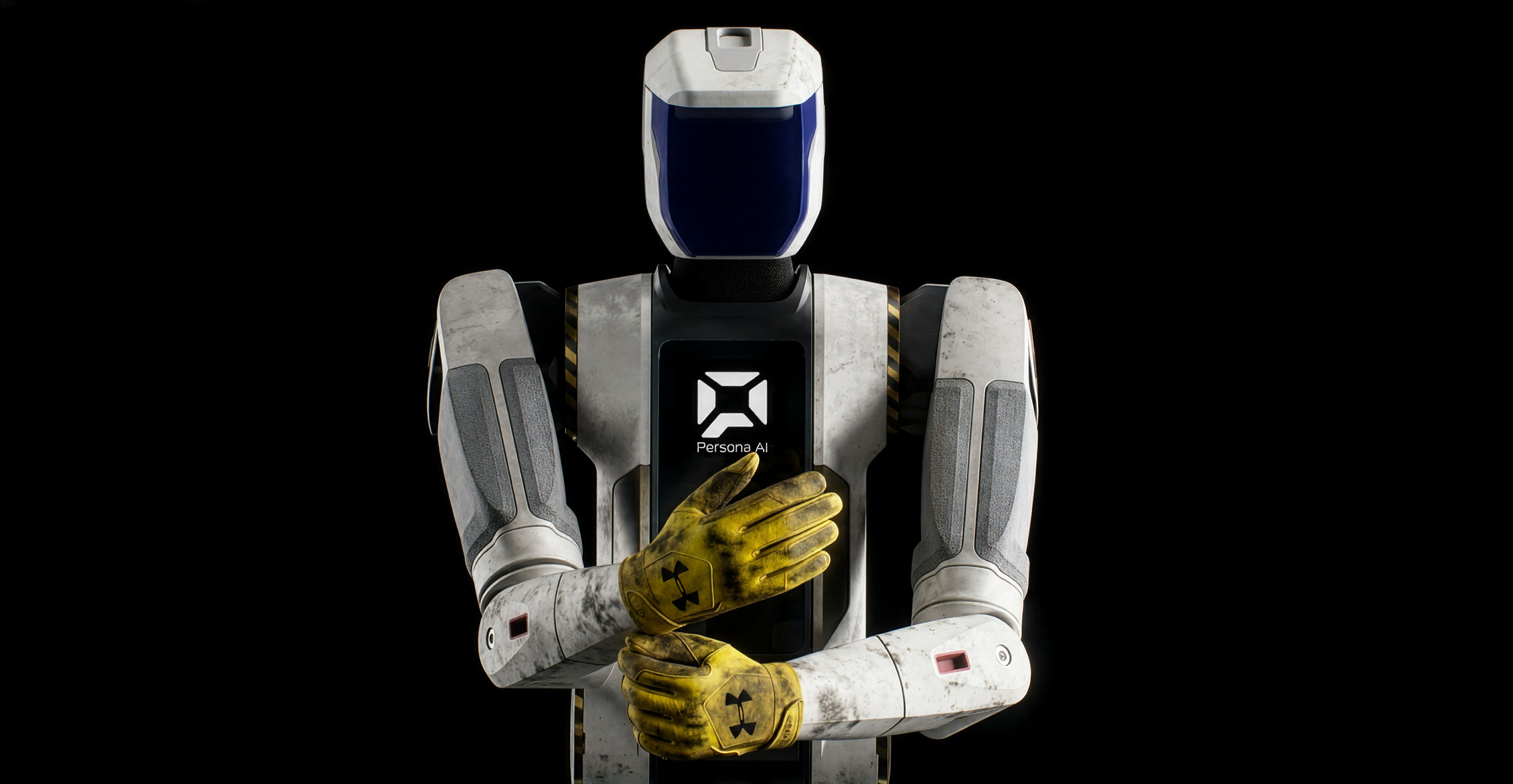 Concept render of Person Humanoid wearing UNDER ARMOUR gloves
