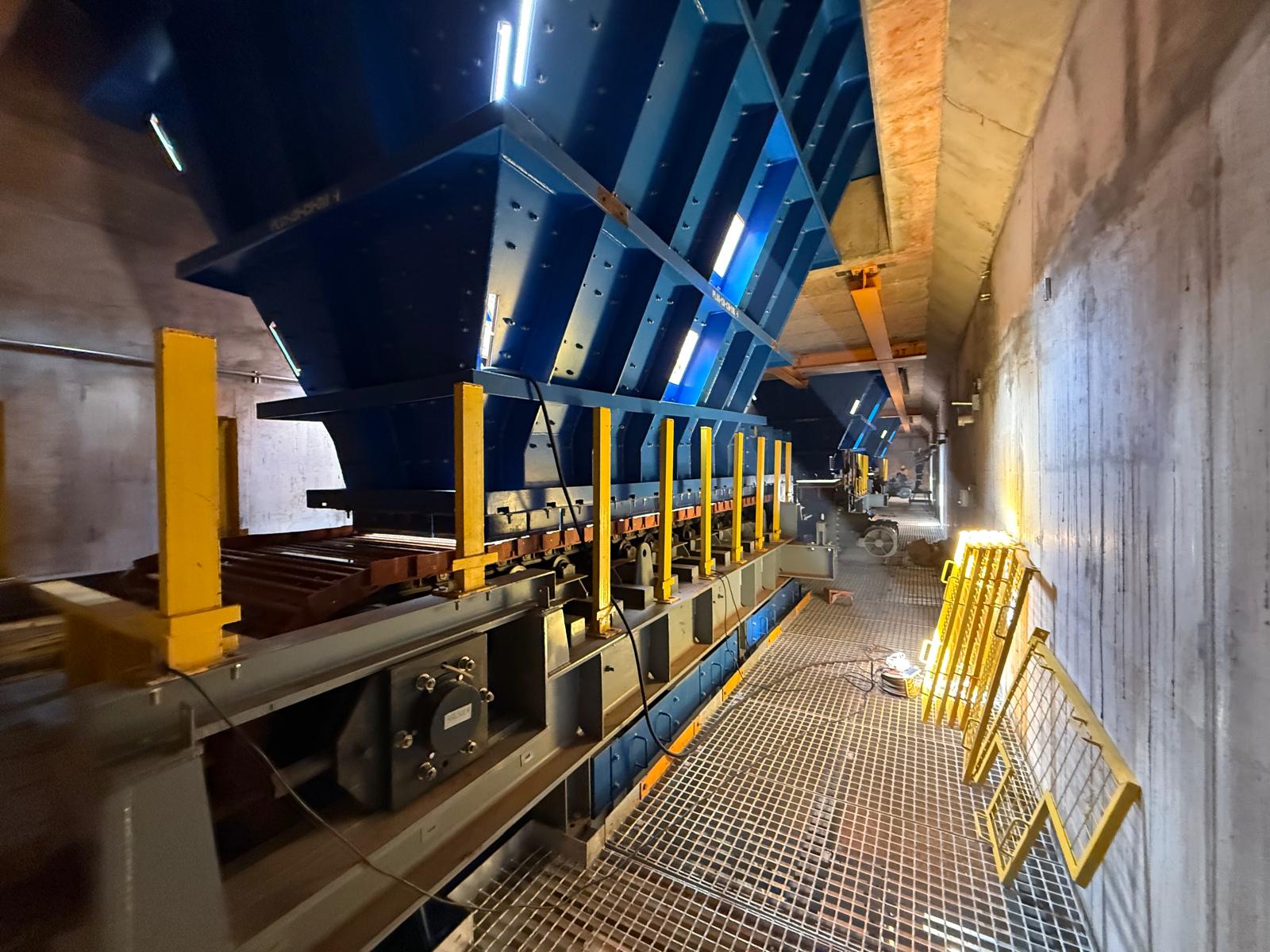 Figure 9: View of inside the reclaim chamber (13 October 2025)