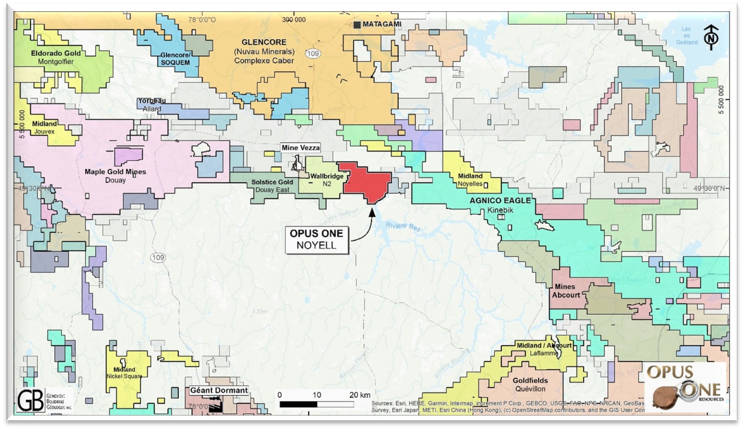 OPUS ONE’S NOYELL PROPERTY LOCATION MAP