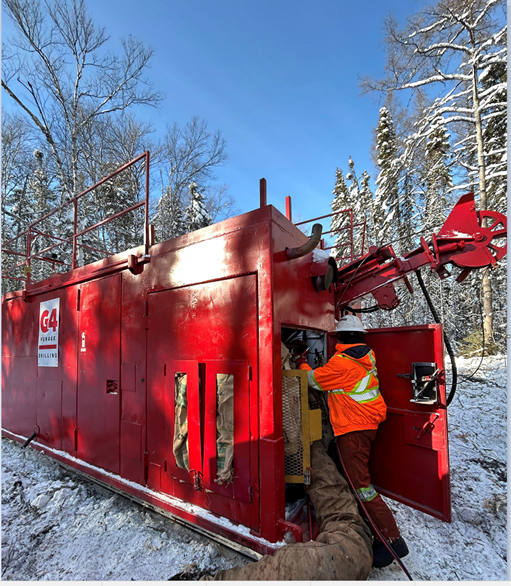 Installation of the Drill Rig at Site 2026-1 (Figure 3), Hole FL-26-287.