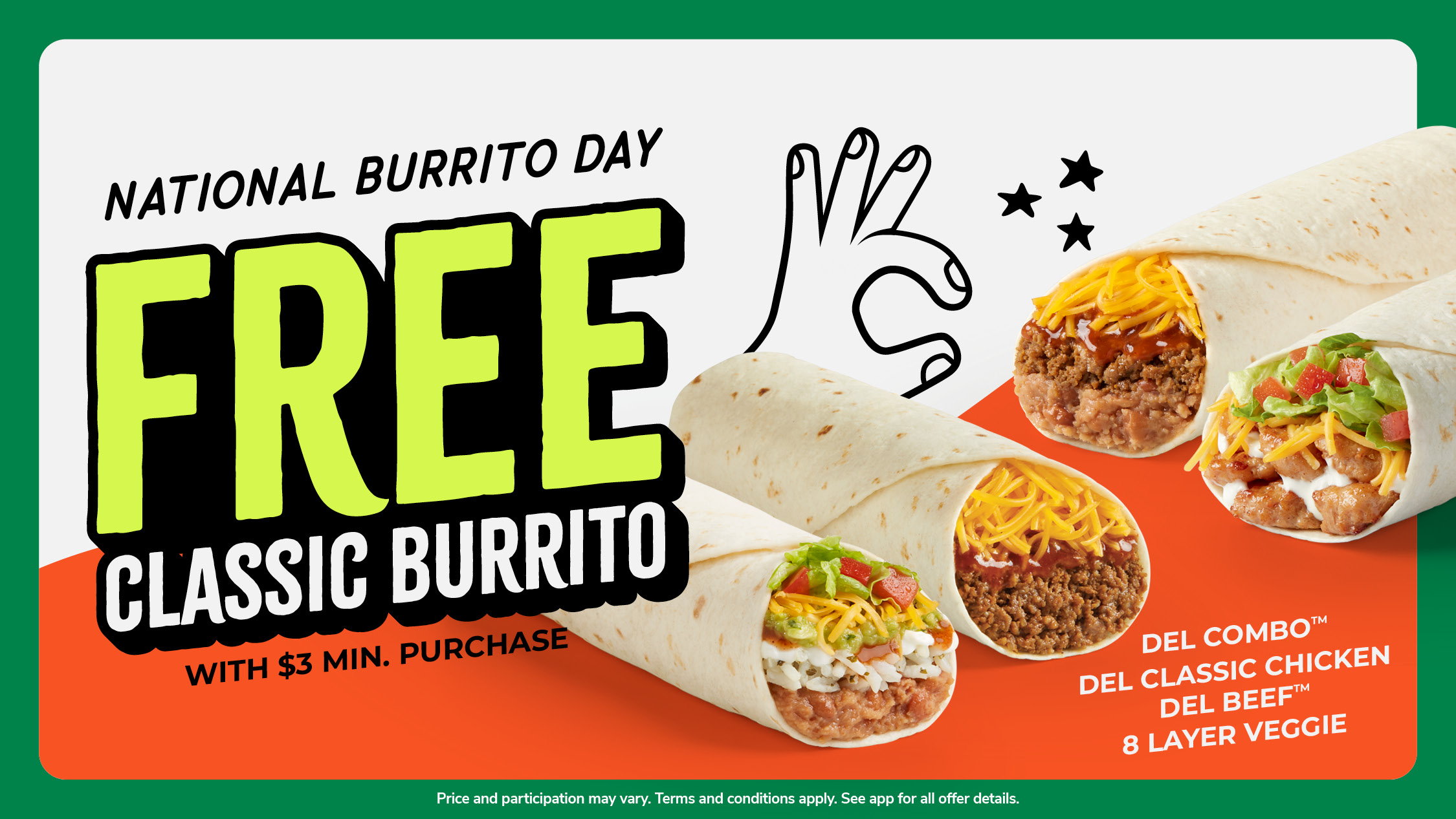 Del Taco National Burrito Day