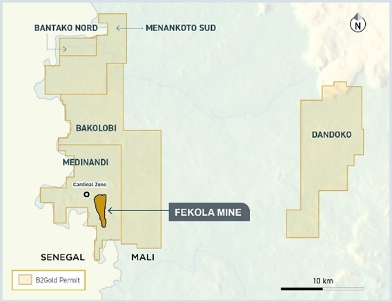 Fekola Project Area incl. Dandoko, Mali