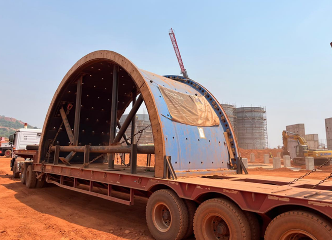 Mill shells delivered to site (1 May 2025)