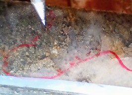 P17 Drill Core Photos – highlighting visible gold within higher-grade sub-zone