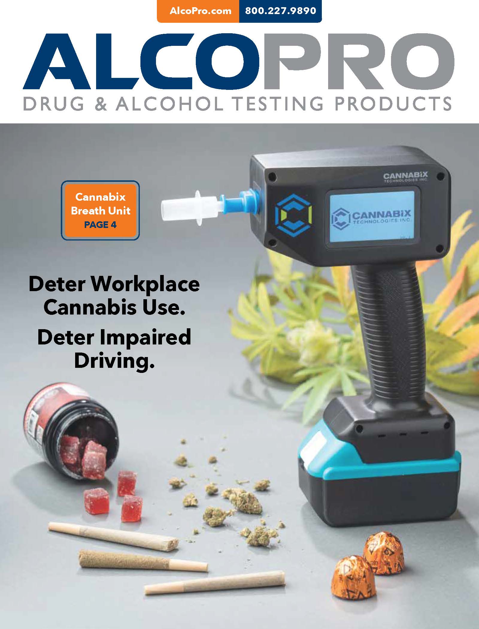 Figure 1. Cannabix Technologies Inc. Marijuana Breath Test featured on cover of 2026 AlcoPro_final