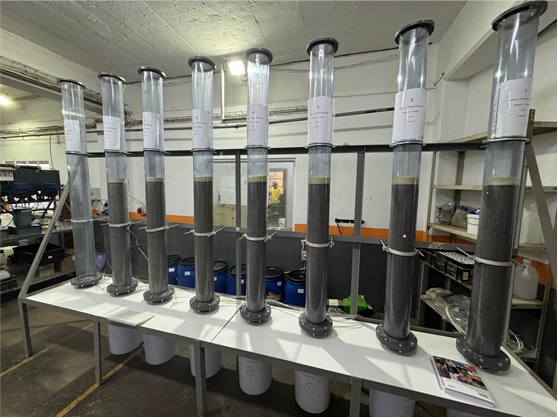 Leaching Columns at SGS South Africa