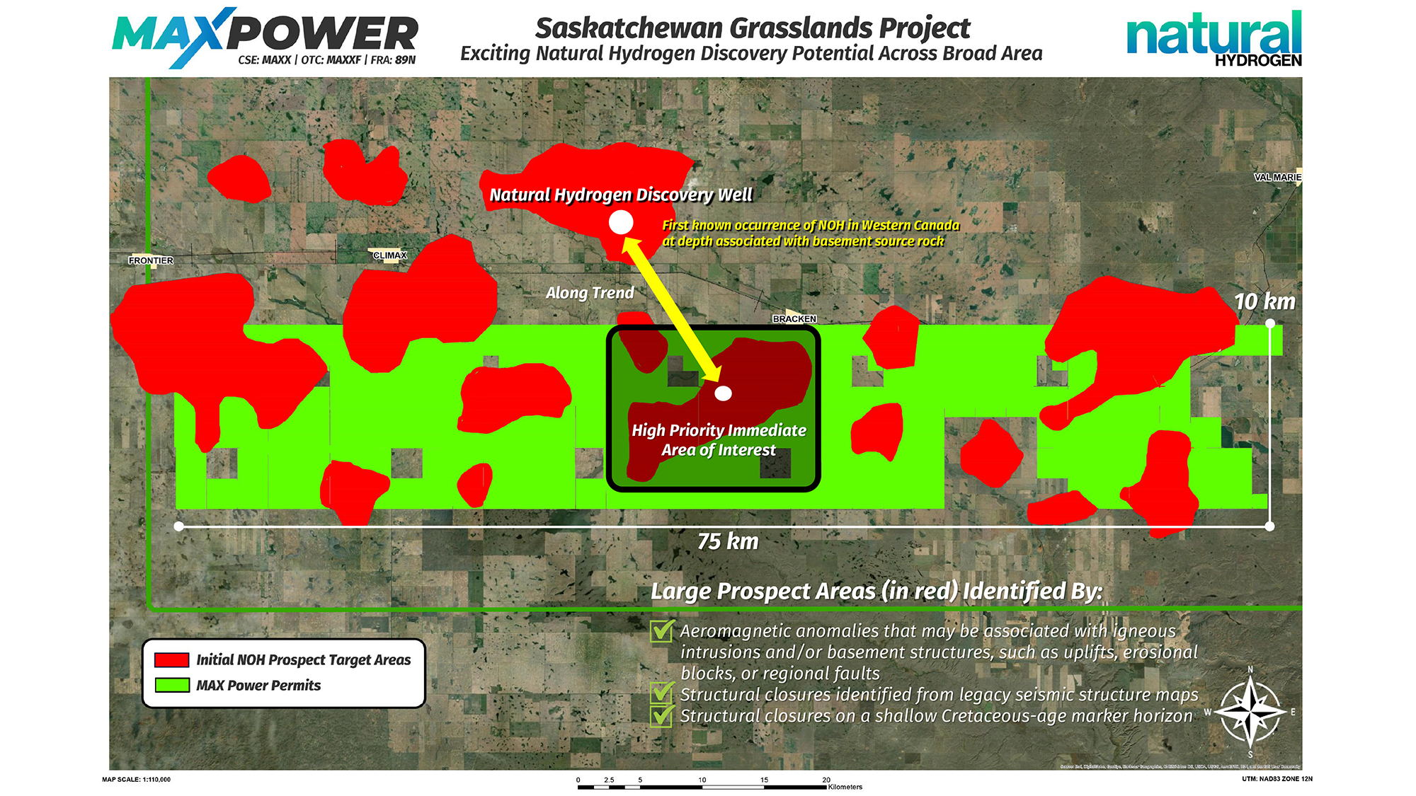 Max Power Expands Natural Hydrogen Discovery Potential, 325 km SW of ...