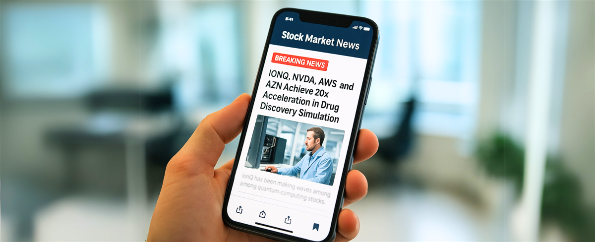 IONQ news alert - This image is an original composition by MarketBeat using licensed and editorial elements. Not for redistribution or reuse.