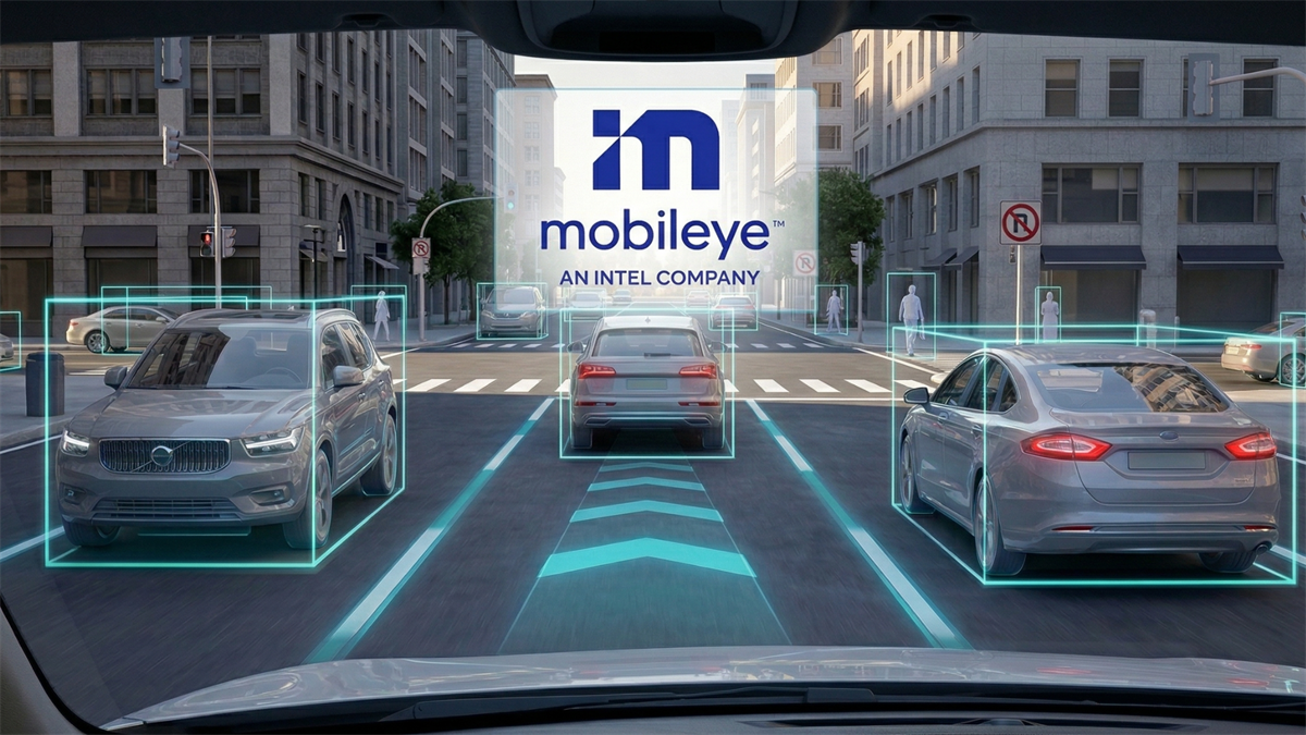 Mobileye ADAS system tracks vehicles and pedestrians, reinforcing contract win and role as key auto tech supplier.