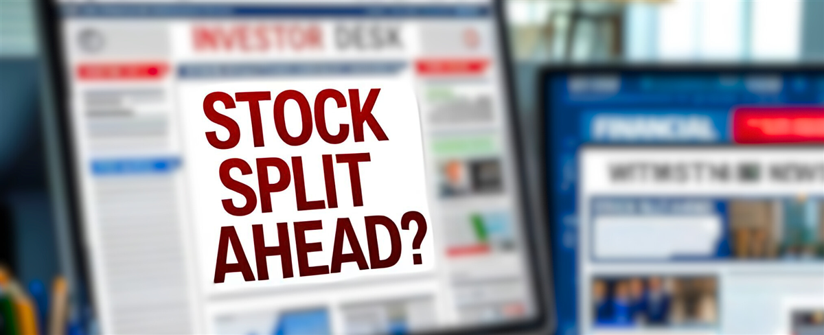 Stock Split Ahead? - This image is an original composition by MarketBeat using licensed and editorial elements. Not for redistribution or reuse.