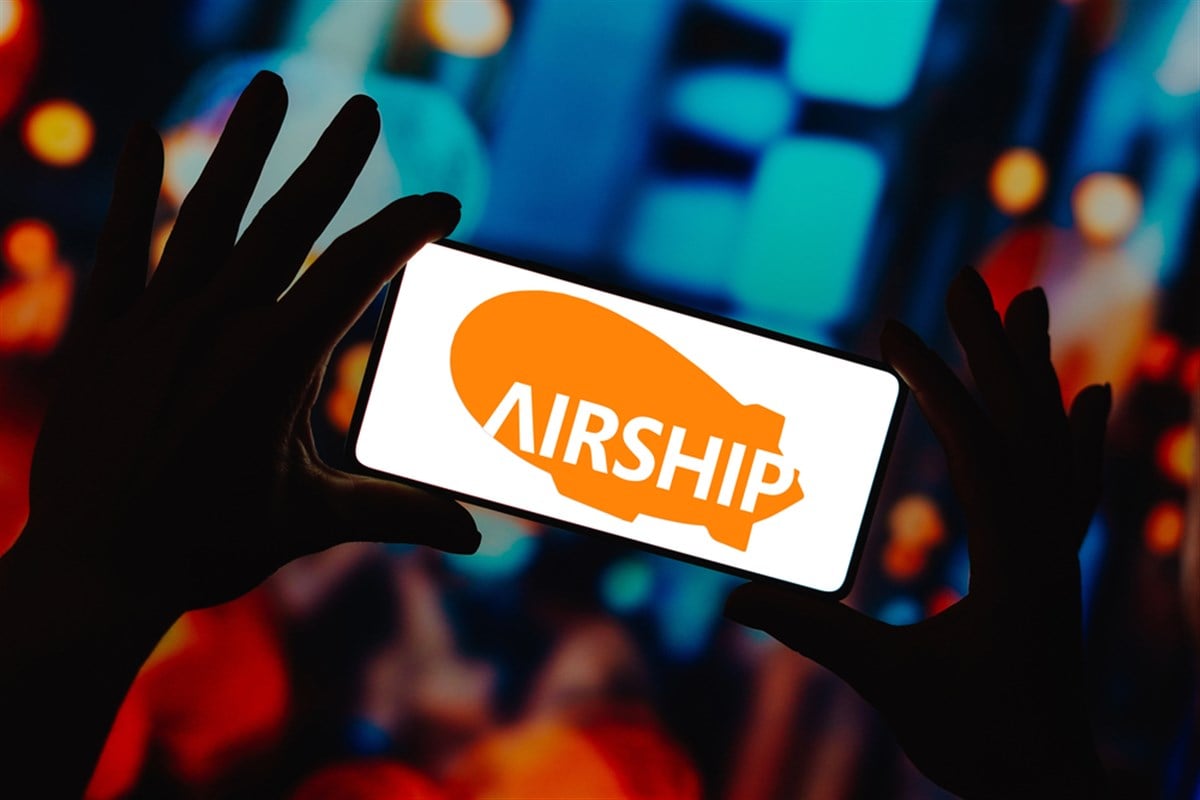 Airship AI logo displayed on a smartphone screen.