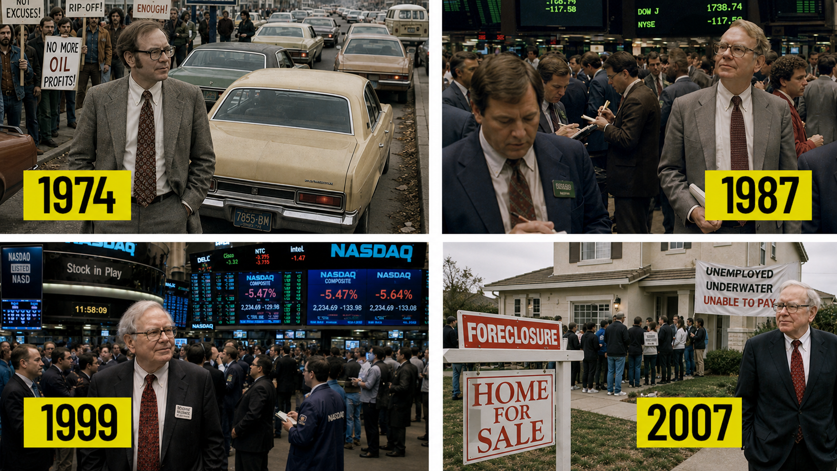 A timeline of finance and protest