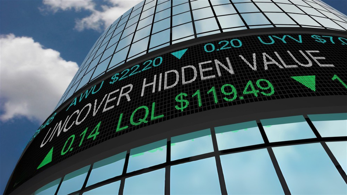 Uncover Hidden Value stock ticker panel