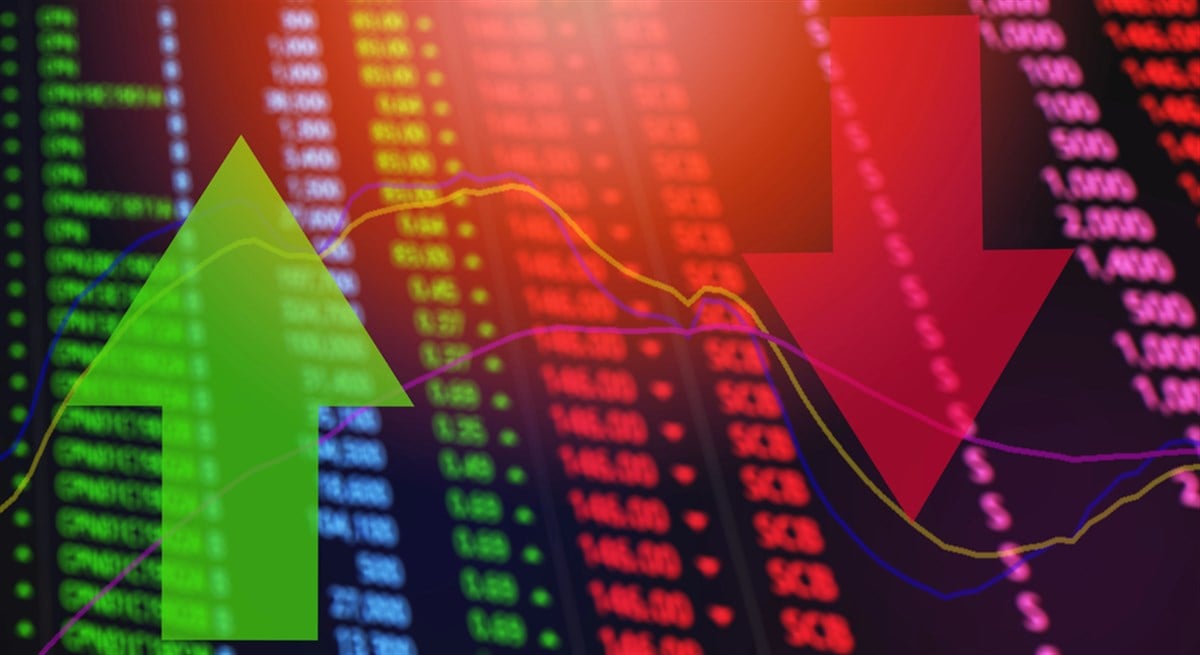 Stock arrows up down 