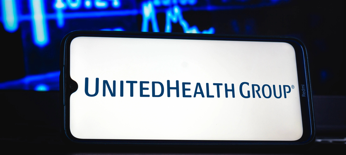 April 18, 2021, Brazil. In this photo illustration the UnitedHealth Group (UHG) logo seen displayed on a smartphone screen — Photo by rafapress