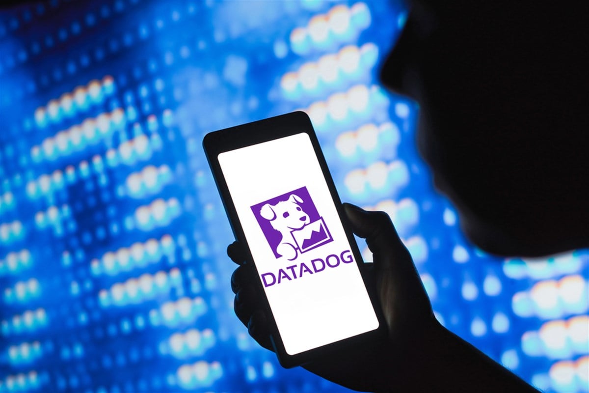 June 3, 2024, Brazil. In this photo illustration, the Datadog, Inc. logo is displayed on a smartphone screen — Stock Editorial Photography