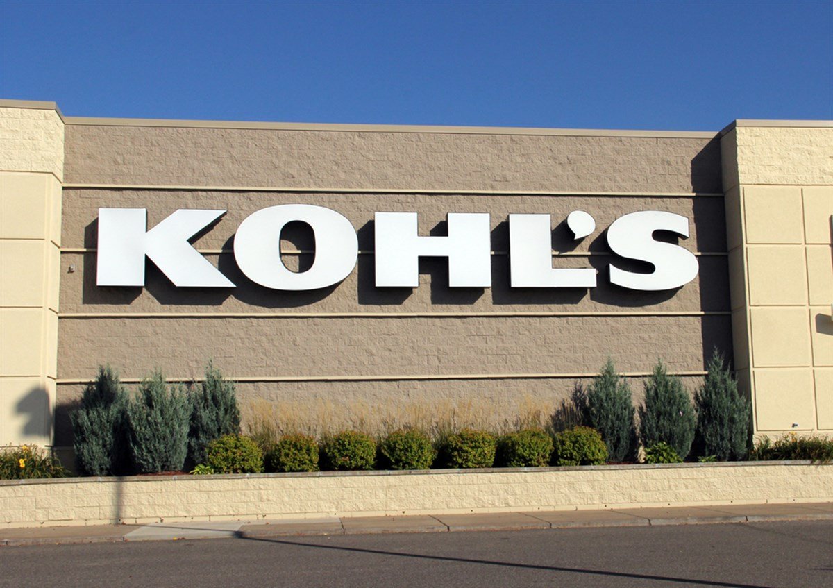 Spencer, Wisconsin, February, 23, 2019 Kohl's sign on the front of the store Kohl's is operated by Kohl's Corporation and was founded in 1962