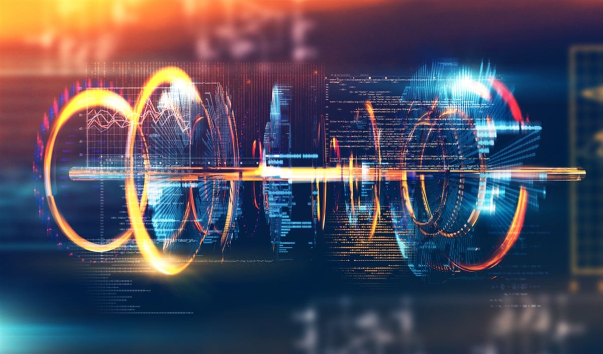 Technology and engineering abstract background.3d illustration — Photo